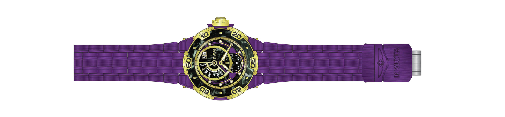 Band For Invicta Carbon Hawk 38452