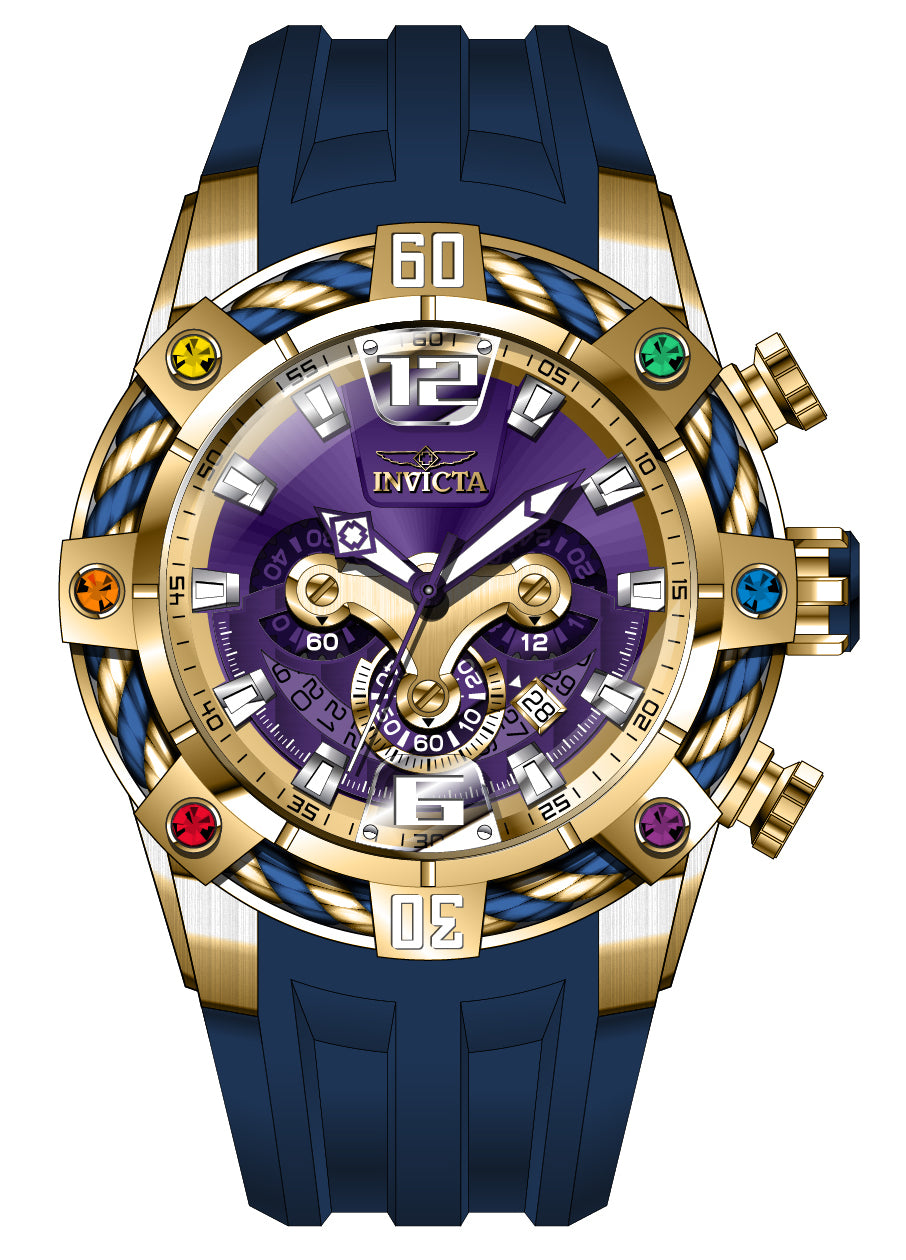 Band For Invicta Bolt  Men 46750