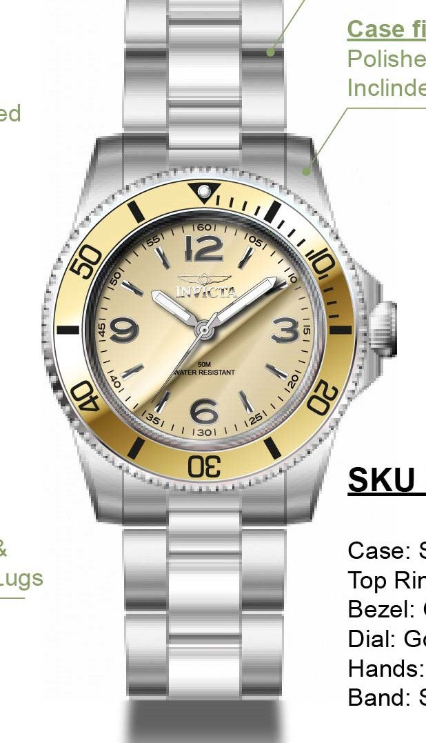 Band For Invicta Specialty  Men 49347
