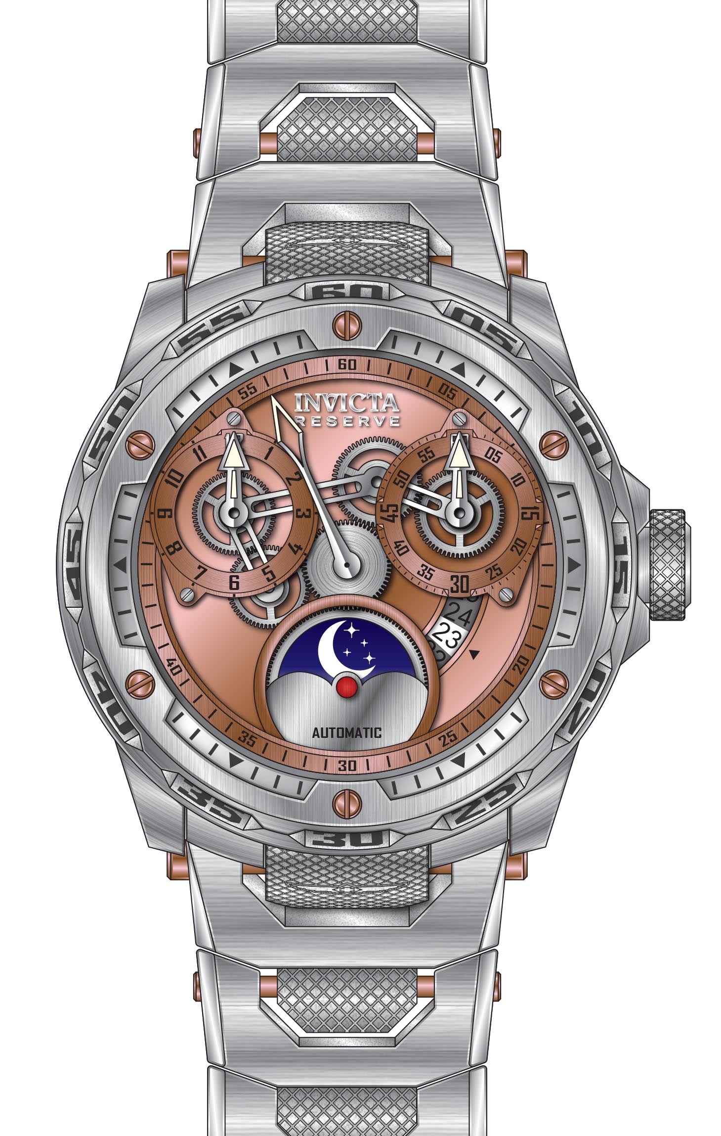 Band For Invicta Reserve  Men 50033