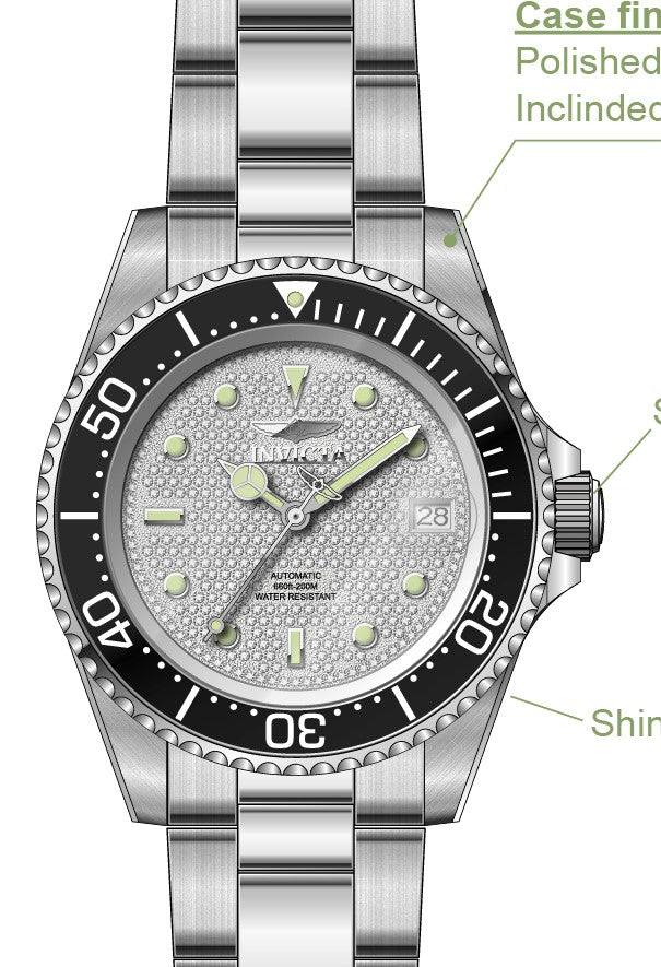 Parts For Invicta Pro Diver  Men 50278