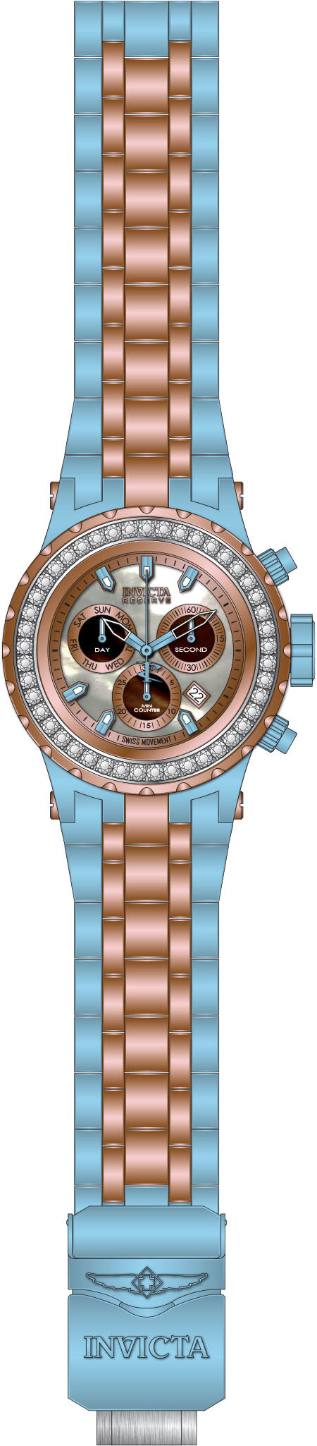 Band For Invicta Reserve Specialty Subaqua Men 51381