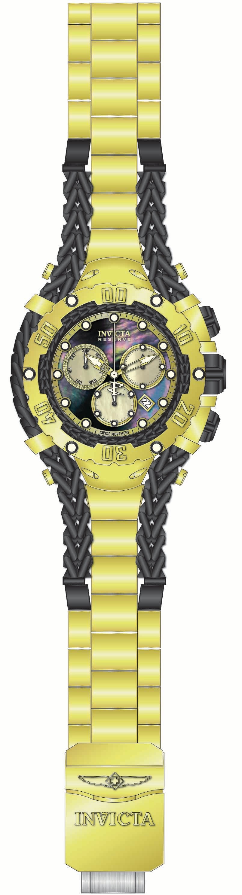 Band For Invicta Reserve Gladiator Men 51486