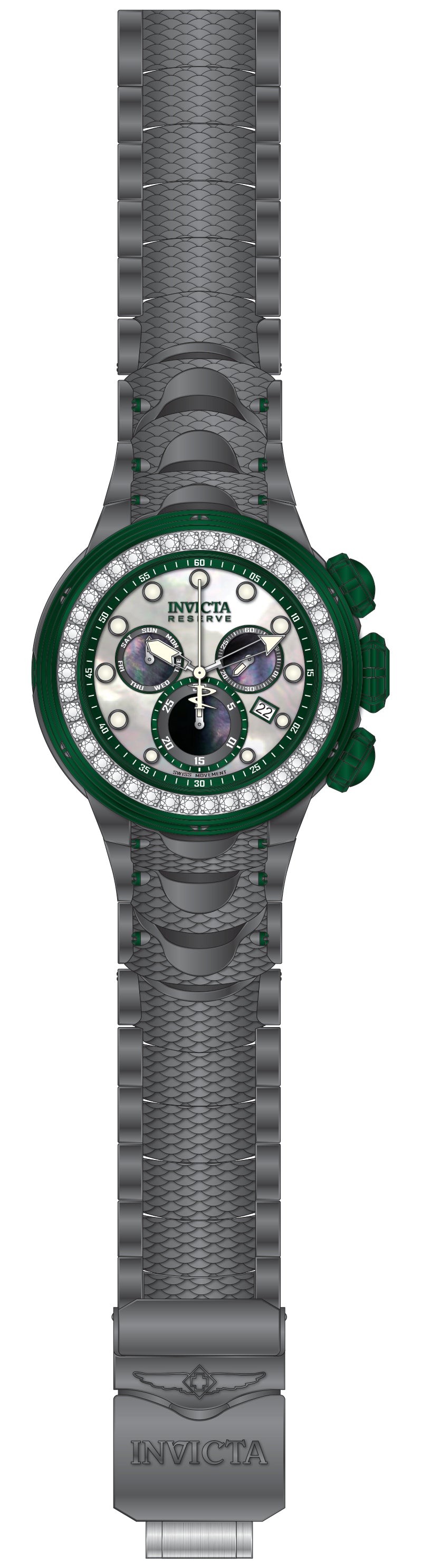 Band For Invicta Reserve Kraken Men 51552