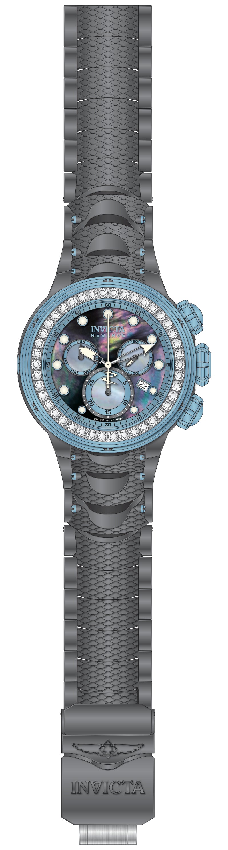 Band For Invicta Reserve Kraken Men 51558