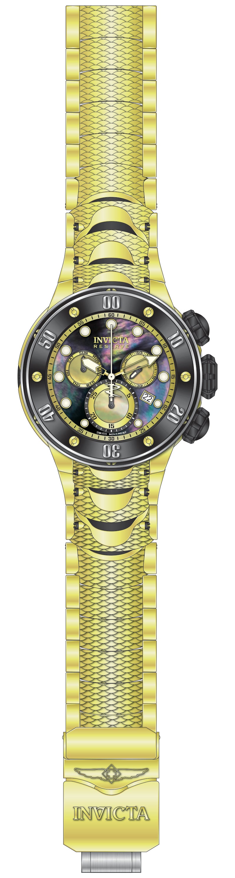 Band For Invicta Reserve Kraken Men 51562