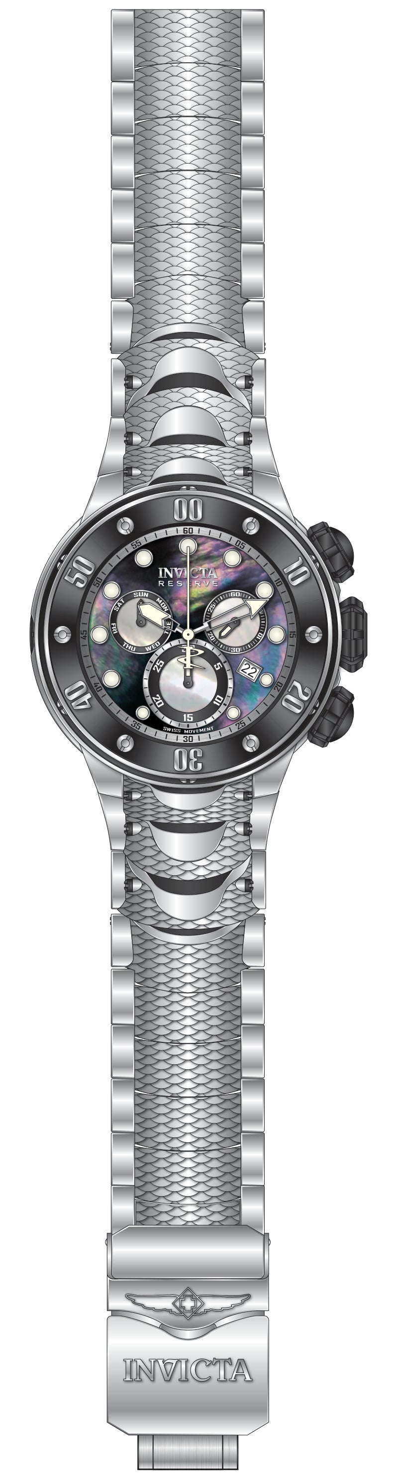 Band For Invicta Reserve Kraken Men 51564