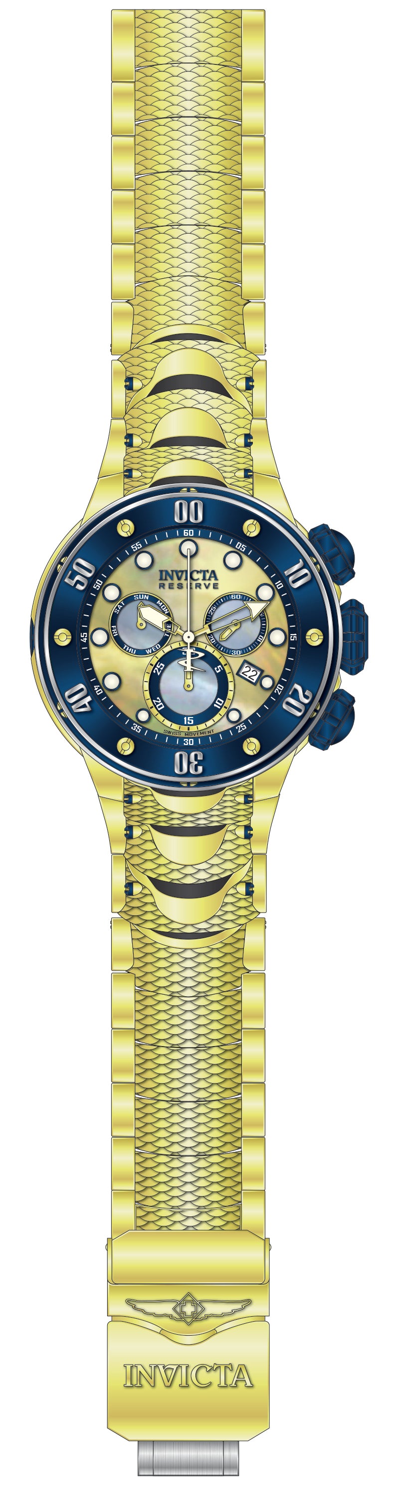 Band For Invicta Reserve Kraken Men 51573