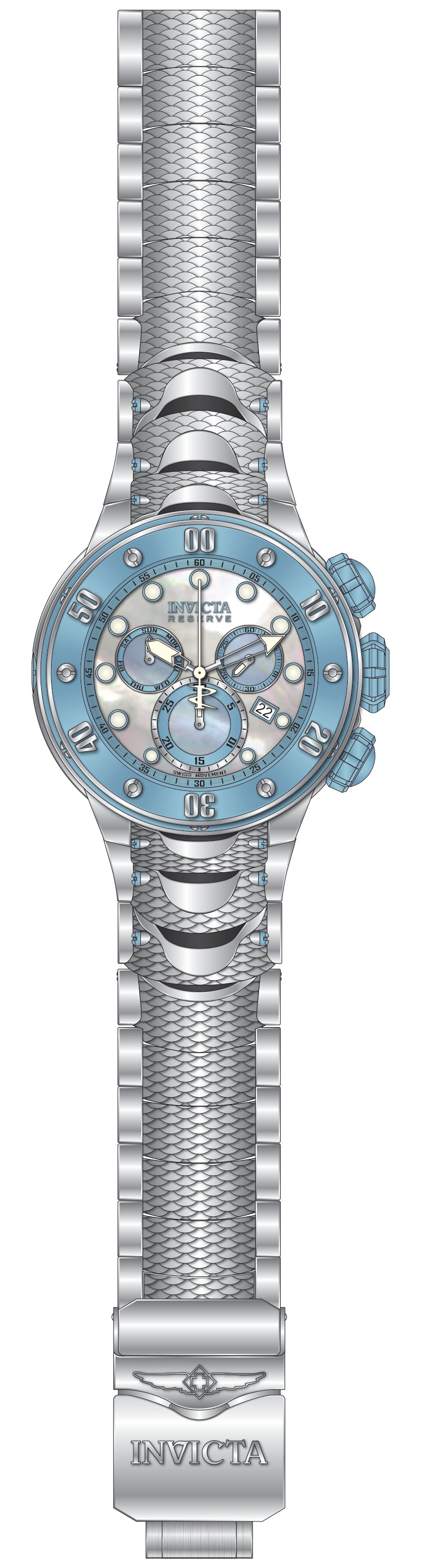 Band For Invicta Reserve Kraken Men 51576