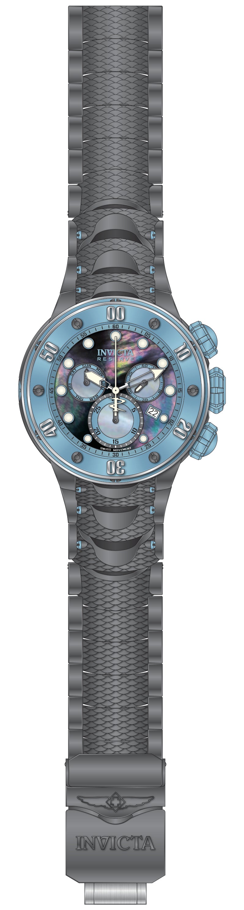 Band For Invicta Reserve Kraken Men 51577