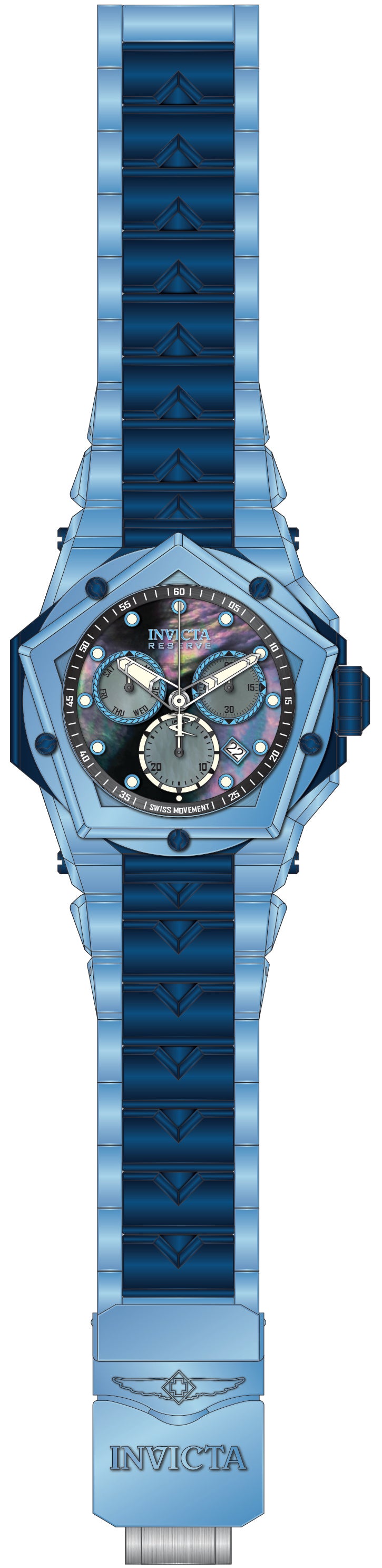 Band For Invicta Reserve Kraken Men 51613