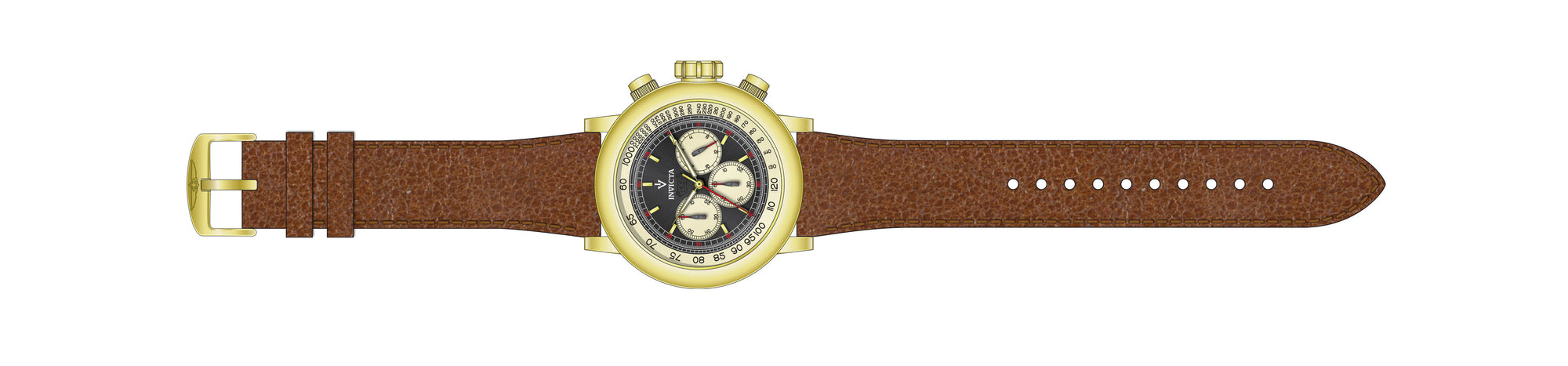 Band for Invicta Vintage Men 37323