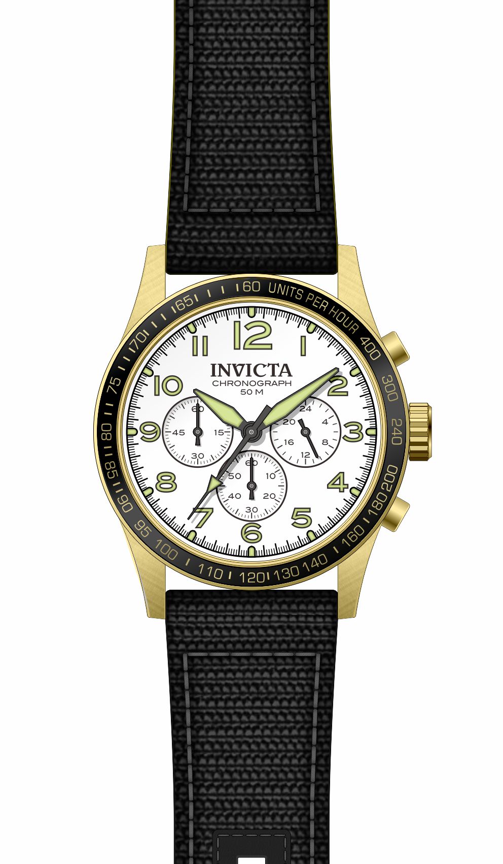 Band for Invicta Vintage Men 40520