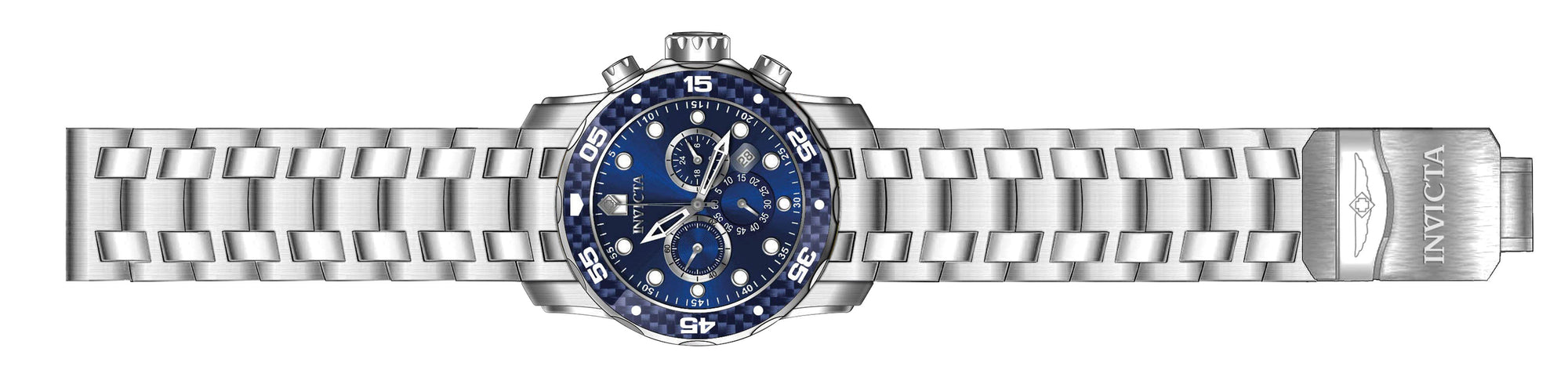 Parts for Invicta Pro Diver Zager Exclusive Men 35396