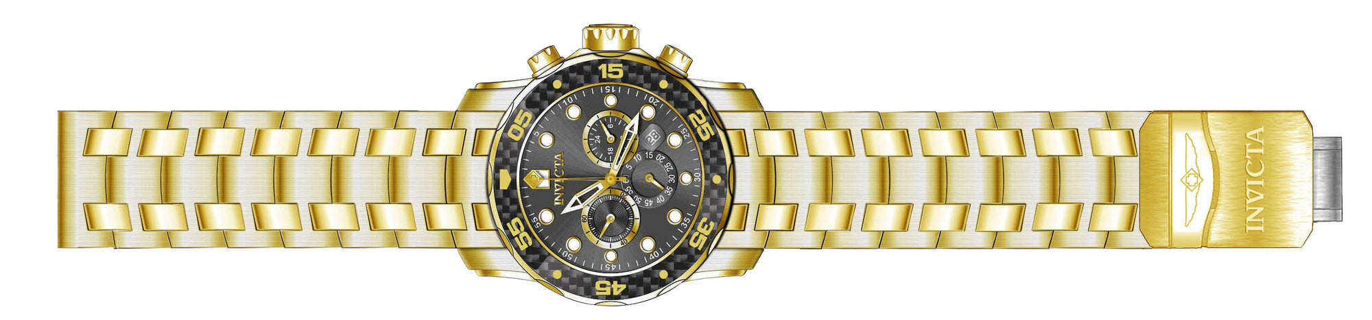 Parts for Invicta Pro Diver Zager Exclusive Men 35398
