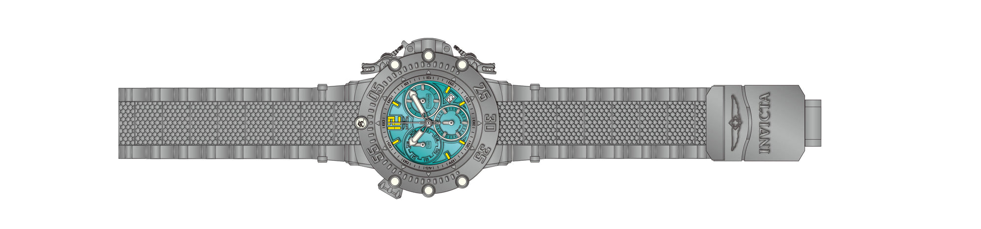 Band for Invicta Subaqua Noma VII Men 43657