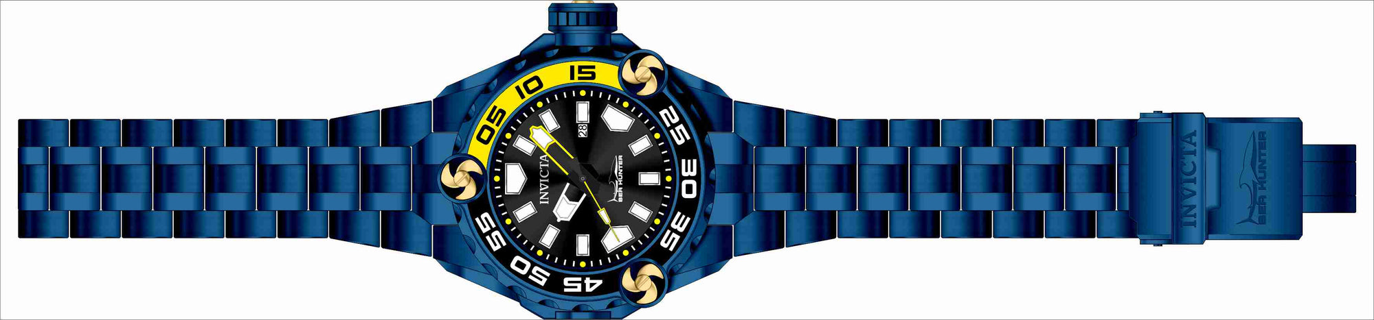 Band For Invicta Sea Hunter  Men 44865