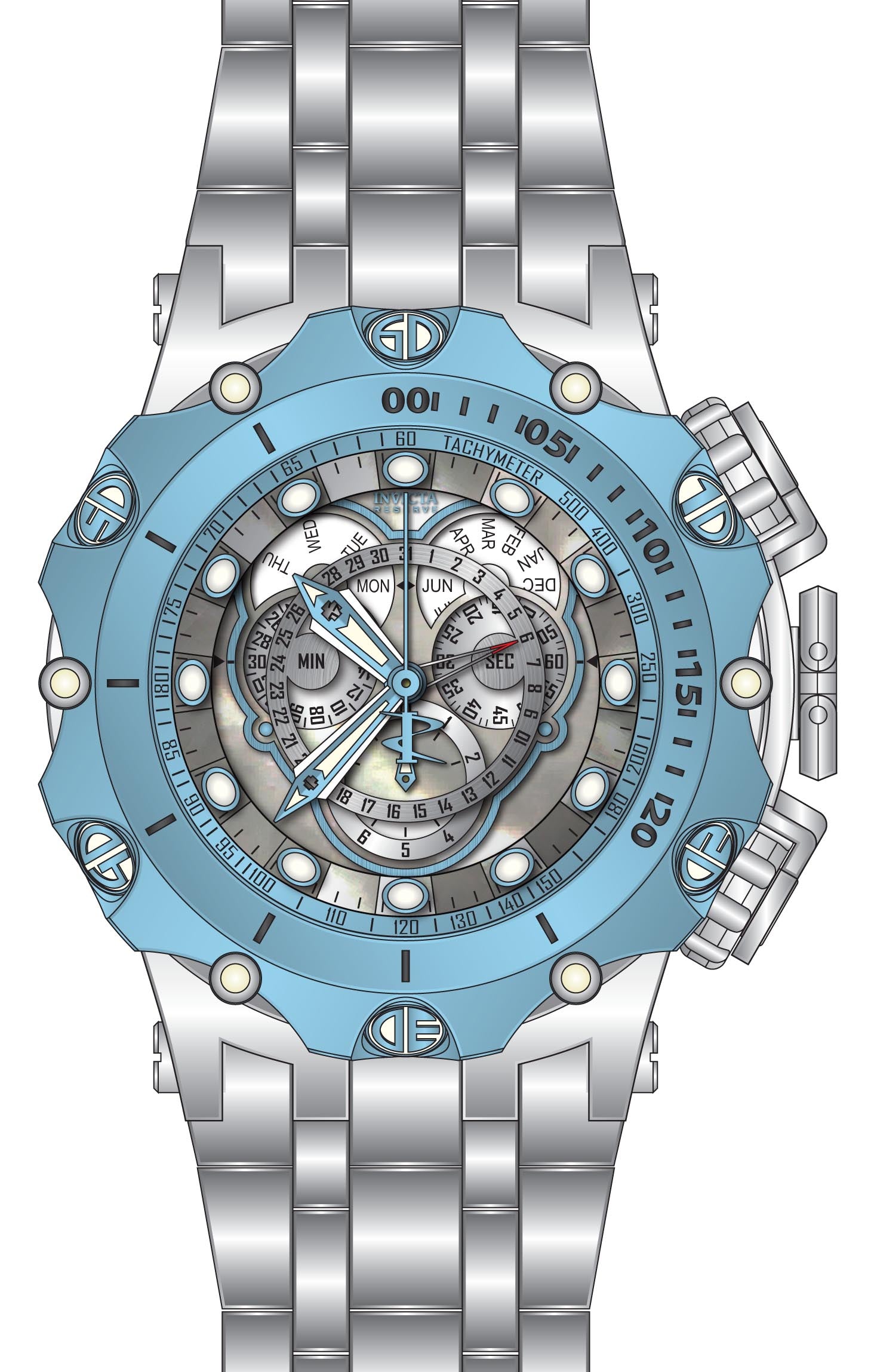Band For Invicta Reserve  Men 45613