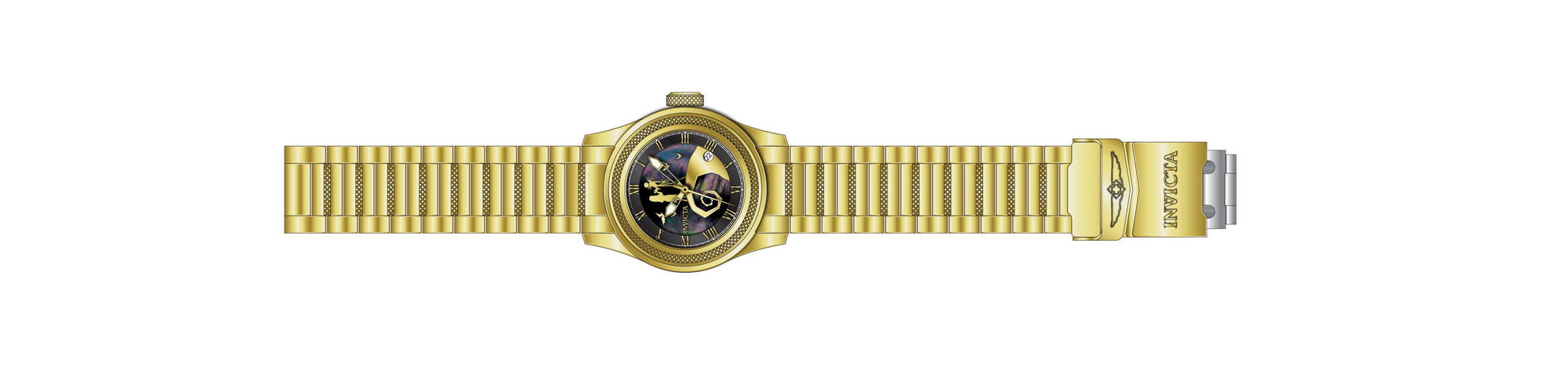 Band For Invicta Disney Limited Edition Nightmare Before Christmas Lady 44945